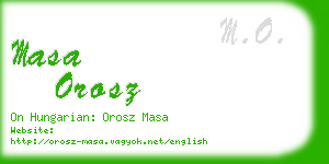 masa orosz business card